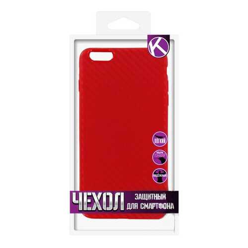 Чехол Krutoff для iPhone 6 Plus Red в Ростелеком