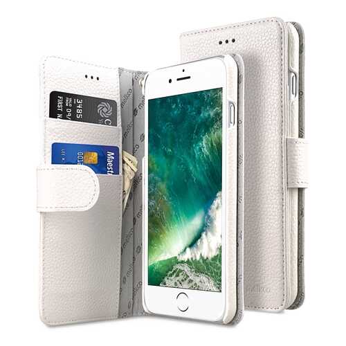 Чехол Melkco для Apple iPhone 7 Plus/8 Plus - Wallet Book Type White в Ростелеком