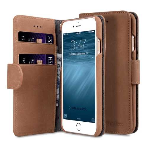 Чехол Melkco для iPhone 7/8 - Wallet Book Type (Classic Vintage Brown) - Brown в Ростелеком