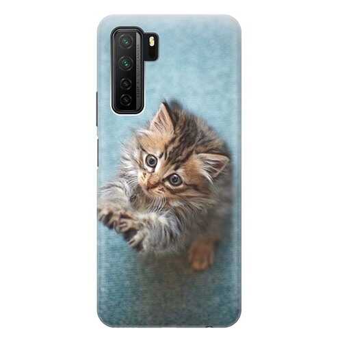 Чехол RE:PA для Huawei Nova 7 SE / Honor 30s с принтом Котёнок на голубом в Ростелеком