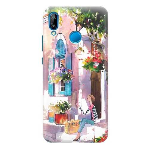 Чехол RE:PA для Huawei P20 Lite с принтом Девочка на цветущей улочке в Ростелеком