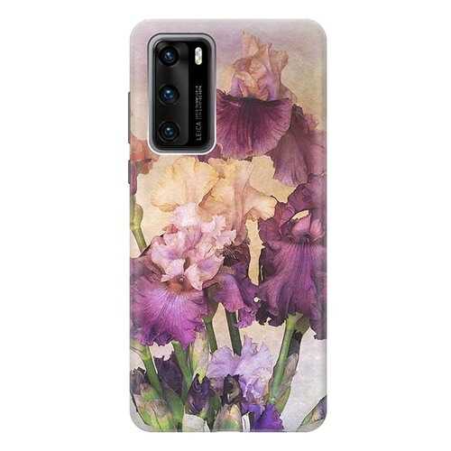 Чехол RE:PA для Huawei P40 с принтом Фиолетовые цветы в Ростелеком