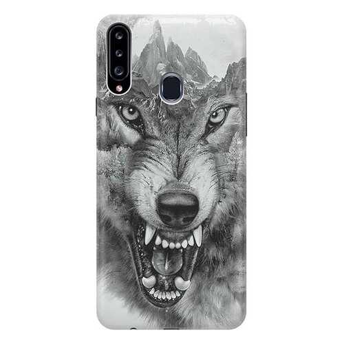 Чехол RE:PA для Samsung Galaxy A20s с принтом Волк в горах в Ростелеком