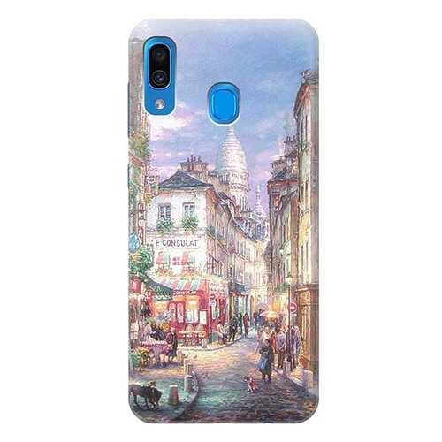 Чехол RE:PA для Samsung Galaxy A30 с принтом Пейзаж Монмартра в Ростелеком