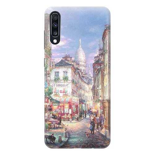 Чехол RE:PA для Samsung Galaxy A70 с принтом Пейзаж Монмартра в Ростелеком