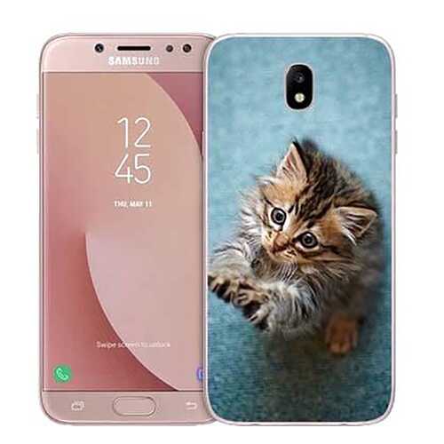 Чехол RE:PA для Samsung Galaxy J7 (2017) J730 с принтом Котёнок на голубом в Ростелеком