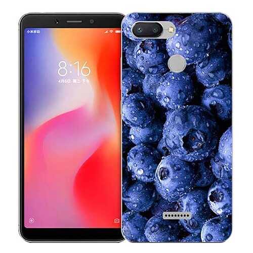 Чехол RE:PA для Xiaomi Redmi 6 с принтом Черника в Ростелеком