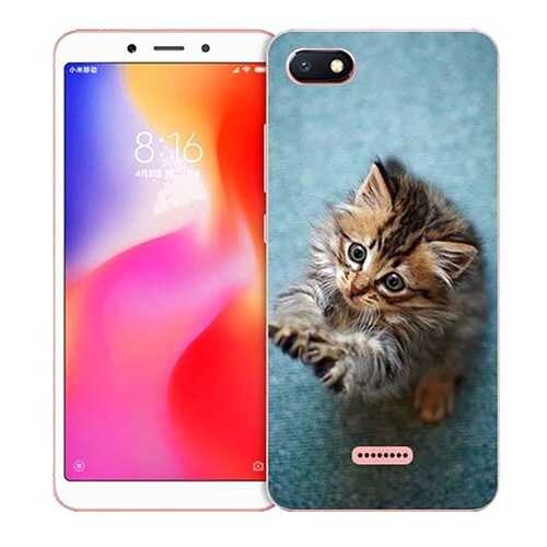 Чехол RE:PA для Xiaomi Redmi 6A с принтом Котёнок на голубом в Ростелеком