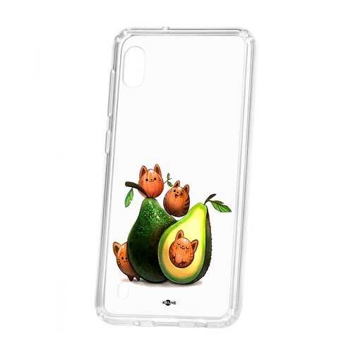 Чехол Samsung Galaxy A10 2019 Kruche Print Авокотики в Ростелеком