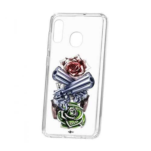 Чехол Samsung Galaxy A20 2019 Kruche Print Карты деньги 2 ствола в Ростелеком