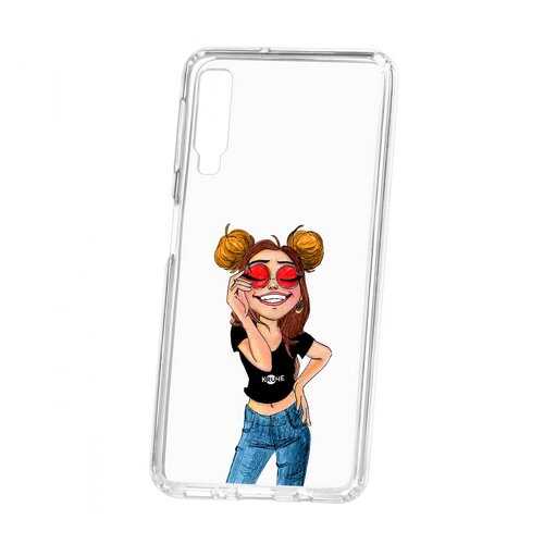 Чехол Samsung Galaxy A7 (2018) Kruche Print Smiling в Ростелеком