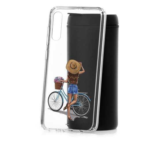 Чехол Samsung Galaxy A70 2019 Kruche Print Велосипедная прогулка в Ростелеком