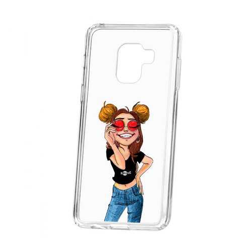Чехол Samsung Galaxy A8 2018 (A530) Kruche Print Smiling в Ростелеком