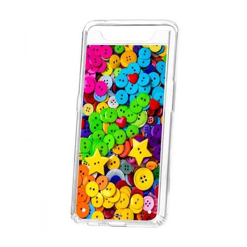 Чехол Samsung Galaxy A80 Kruche Print Пуговки в Ростелеком