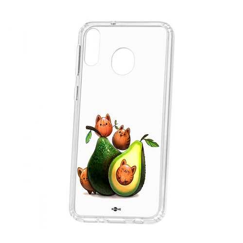 Чехол Samsung Galaxy M20 Kruche Print Авокотики в Ростелеком
