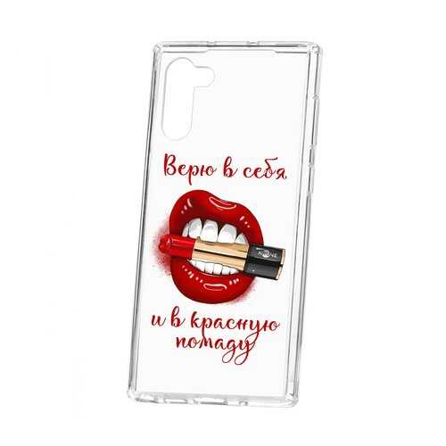 Чехол Samsung Galaxy Note 10 Kruche Print Red lipstick в Ростелеком