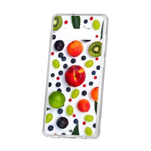Чехол Samsung Galaxy S10+ Kruche Print Fruits в Ростелеком