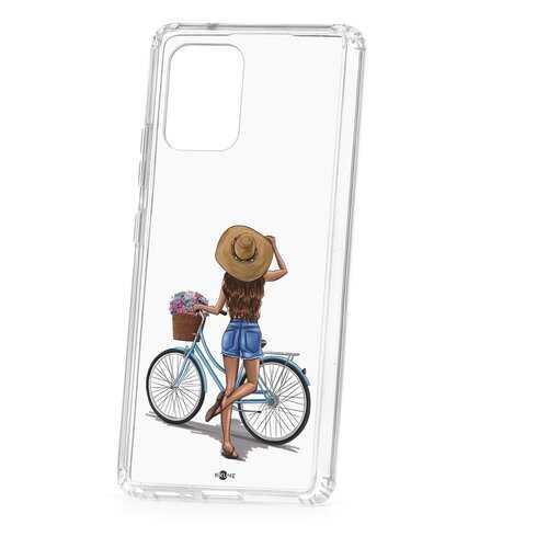Чехол Samsung Galaxy S10 Lite Kruche Print Велосипедная прогулка в Ростелеком