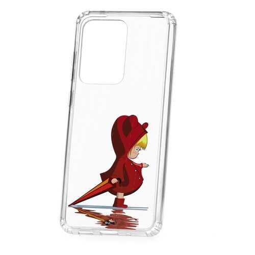 Чехол Samsung Galaxy S20 Ultra Kruche Print Девочка с зонтом в Ростелеком