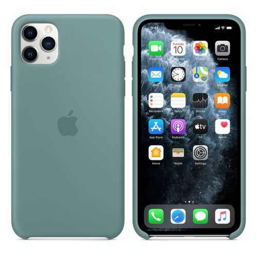 Чехол Silicone Case для Apple iPhone 11 Pro Max Cactus Дикий кактус (MXW82FE/A) в Ростелеком