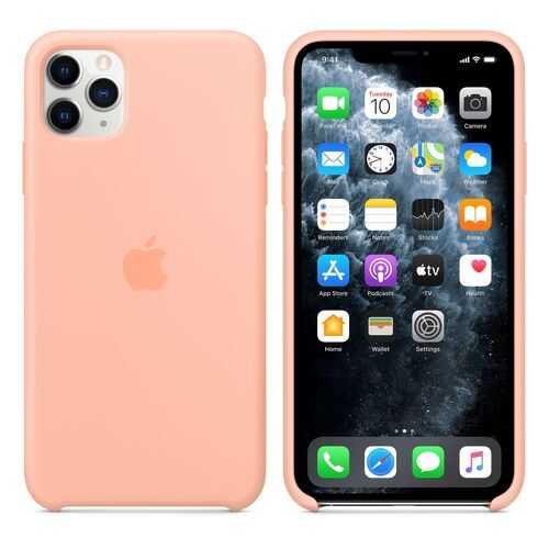 Чехол Silicone Case для Apple iPhone 11 Pro Max Grapefruit (MXW02FE/A) в Ростелеком