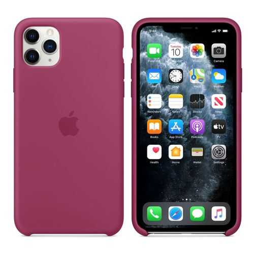 Чехол Silicone Case для Apple iPhone 11 Pro Max Pomegranate (MX052FE/A) в Ростелеком