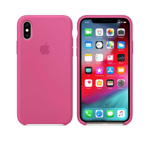 Чехол Silicone Case для Apple iPhone X / Apple iPhone XS Dragon Fruit (MI02FE/A) в Ростелеком