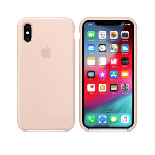 Чехол Silicone Case для Apple iPhone X / Apple iPhone XS Pink Sand (MU2OFE/A) в Ростелеком