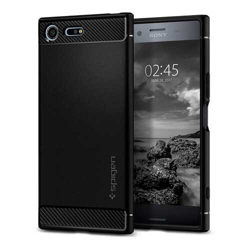 Чехол Spigen Ruggerd Armor black для Sony Xperia XZ Premium / G10CS21968 в Ростелеком