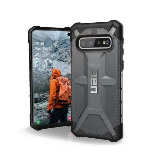 Чехол UAG Plasma Series Case для Samsung Galaxy S10+ Grey в Ростелеком