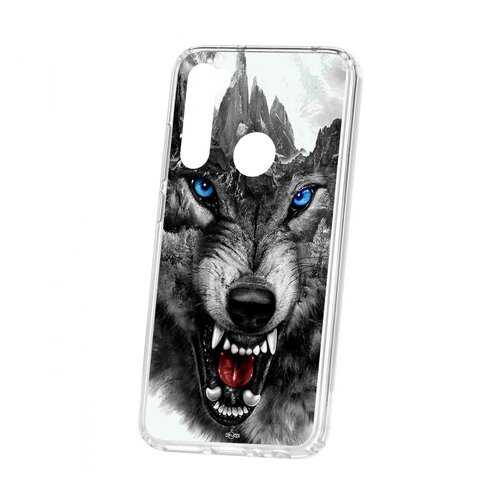 Чехол Xiaomi Redmi Note 8 Kruche Print Волк в Ростелеком