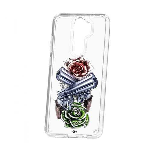 Чехол Xiaomi Redmi Note 8 Pro Kruche Print Карты деньги 2 ствола в Ростелеком