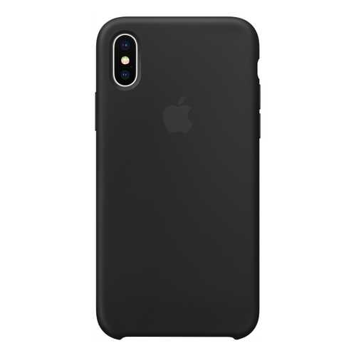 Накладка Apple Silicone Case Black MQT12ZM/A для iPhone X в Ростелеком