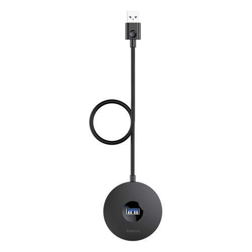 Адаптер Baseus round box USB HUB adapter 1m Black в Ростелеком