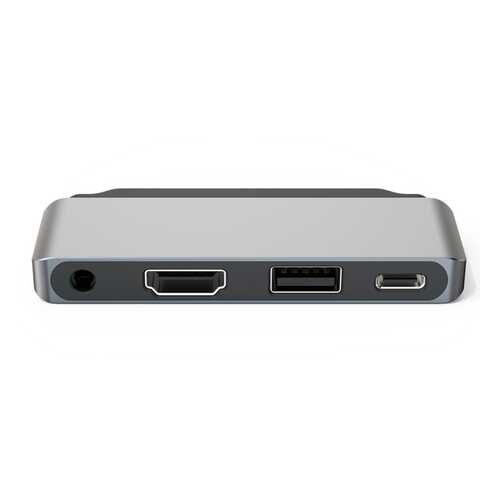 Адаптер Red Line Multiport adapter Type-C 4 in 1 Silver в Ростелеком