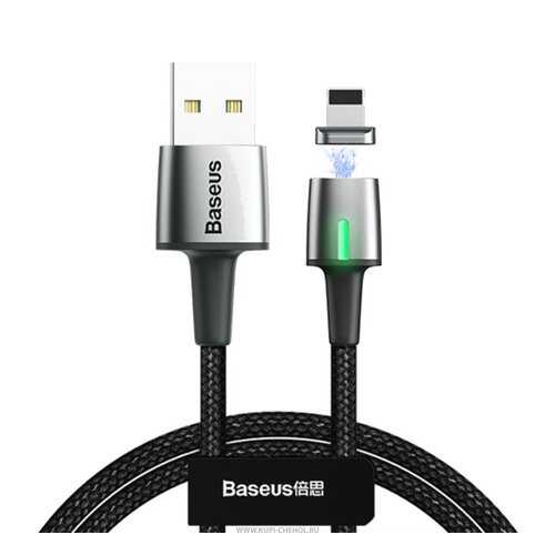 Кабель Baseus USB-iP Zinc Magnetic Black 1m 2.4A в Ростелеком