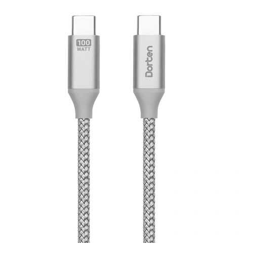 Кабель Dorten USB-C to USB-C PD Charging Cable Tetron Series 2 м Silver в Ростелеком