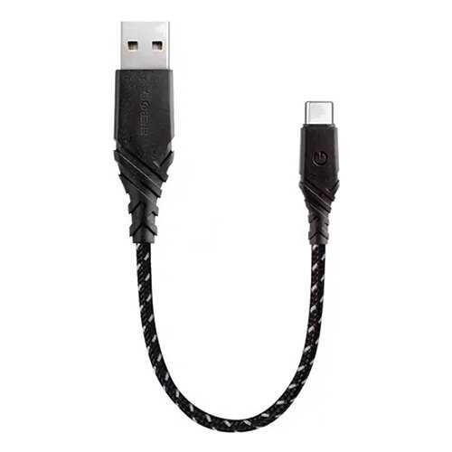 Кабель EnergEA NyloGlitz USB-C — USB-A (2.0) 18 cм чёрный в Ростелеком