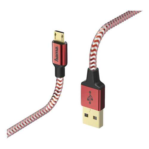 Кабель Hama 178288 microUSB 1,5м Red в Ростелеком