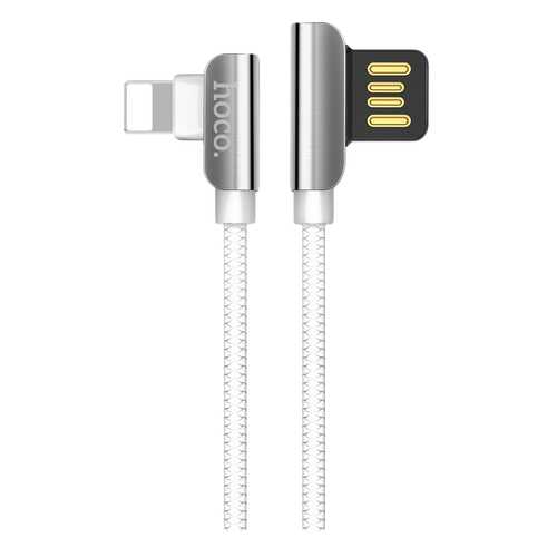 Кабель Hoco U42 Exquisite steel Lightning 1,2м White/Silver в Ростелеком