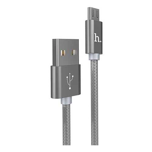 Кабель Hoco x2 microUSB 1м Grey в Ростелеком