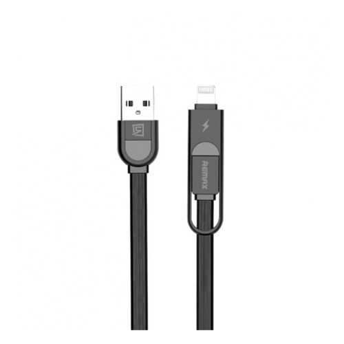 Кабель Remax RC-033T Lightning/microUSB 1м Black в Ростелеком