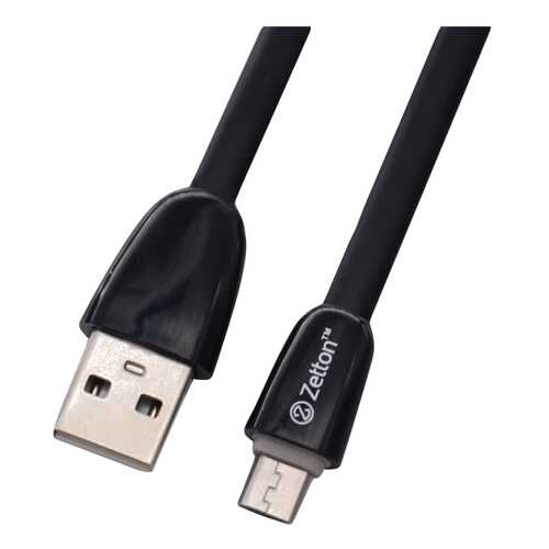 Кабель Zetton microUSB 1м Black (ZTUSBFGTBKMC) в Ростелеком