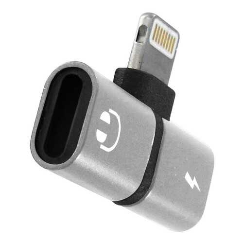 Переходник Krutoff Lightning - Lightning Charging+Lightning EarPods (silver) в Ростелеком