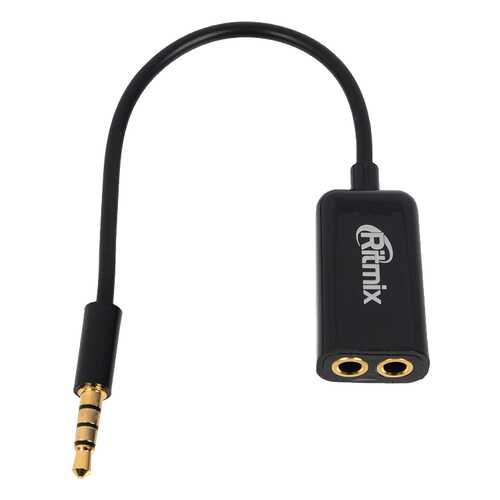 Разветвитель Ritmix RAS-150 jack 3.5-2*jack 3.5, 0,15m Black в Ростелеком