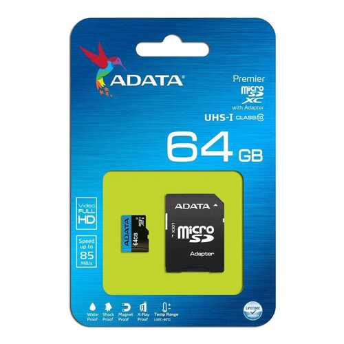 Карта памяти ADATA Premier Micro SDHC 64GB в Ростелеком