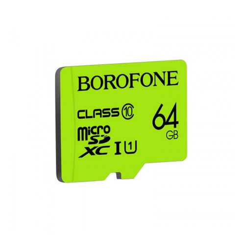 Карта памяти Borofone 64GB microSD Card Class 10 Green в Ростелеком