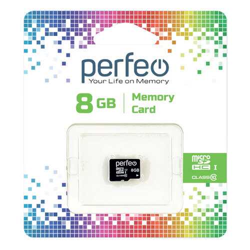 Карта памяти Perfeo microSD 8GB High-Capacity (Class 10) без адаптера в Ростелеком