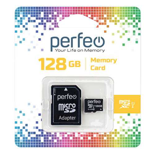 Карта памяти Perfeo microSDXC 128GB High-Capacity (Class 10) UHS-1 в Ростелеком