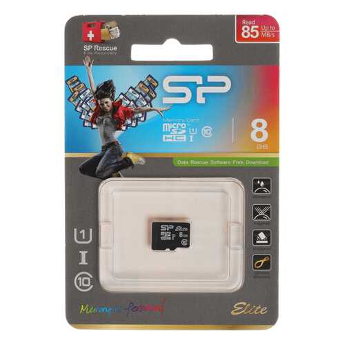 Карта памяти Silicon Power microSDHC 8Gb Class10 (SP008GBSTHBU1V10) Elite в Ростелеком